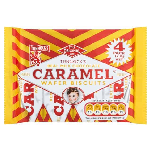 Tunnocks Caramel Wafer Biscuits 40x4 Pack