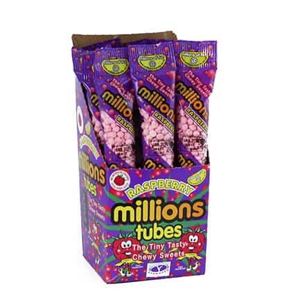 Millions Tubes Raspberry 12x60g