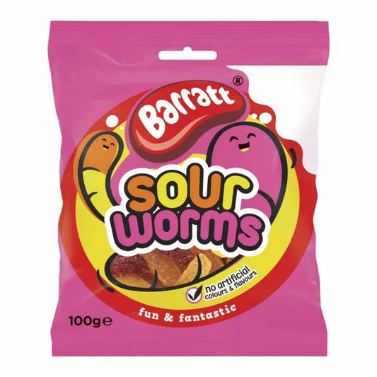 Barratt Sour Worms Fun & Fantastic pm 12x100g