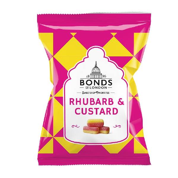 Bonds Rhubarb & Custard Bags 12x130g