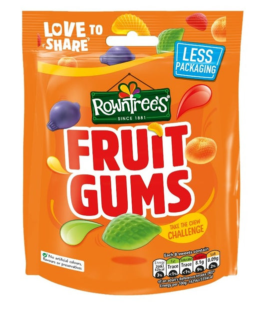 Rowntree's Fruit Gums Pouch Vegan 10x150g