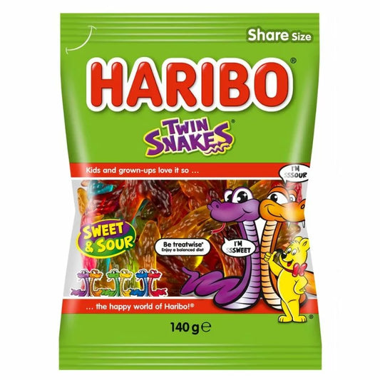 Haribo Twin Snakes 12x140g