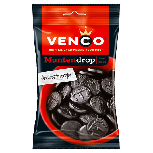 Venco Red Band Licorice Coins (Muntdrop) Bag 12x120g