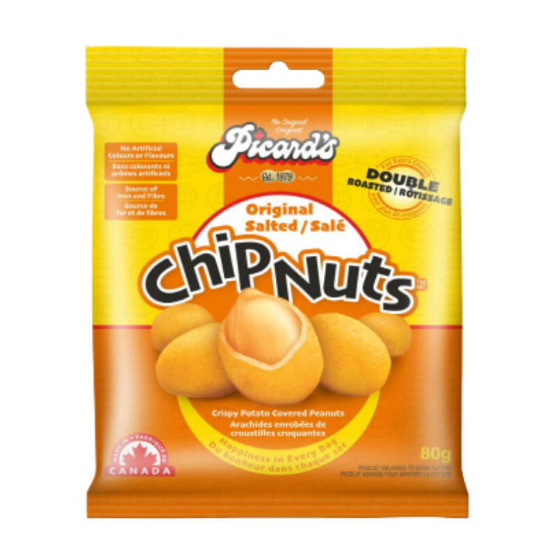 Picard's Chip Nuts Original Salted 12x80g