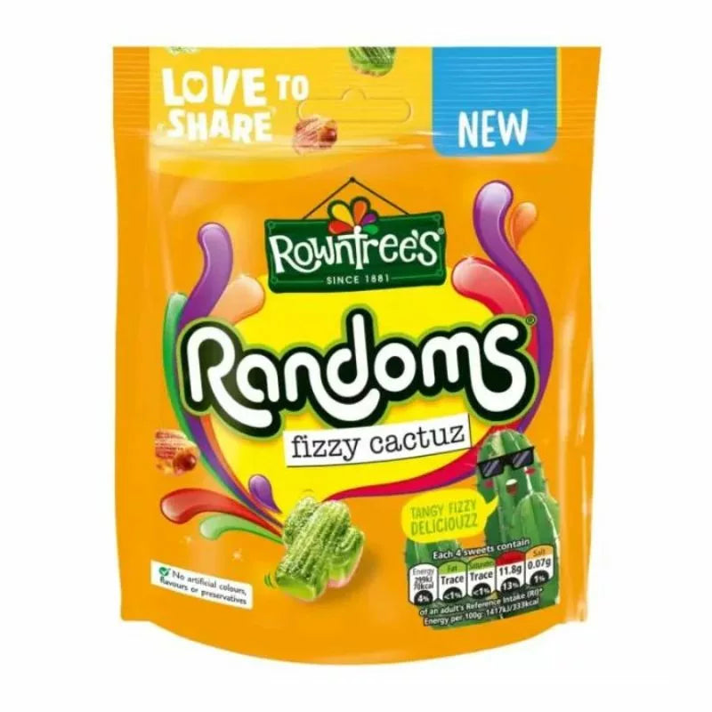 Rowntree's Randoms Fizzy Cactuz Pouch 10x130g