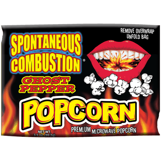 Spontaneous Combustion Ghost Pepper Microwave Popcorn x12