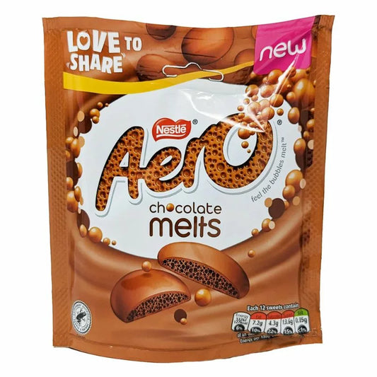 Nestle Aero Melts Milk Chocolate Pouch 8x92g