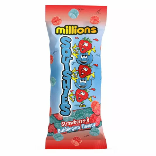 Millions Squishies Strawberry & Bubblegum 24x150g