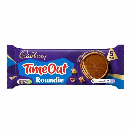 Cadbury Roundie Timeout Milk Chocolate 5pk 14x150g