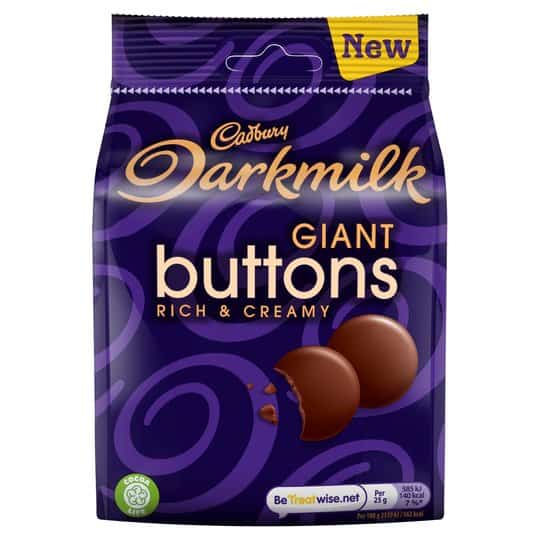 Cadbury Dark Milk Buttons 10x105g